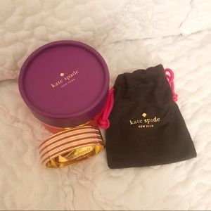 Pink and Red Kate Spade Bangle Bracelet